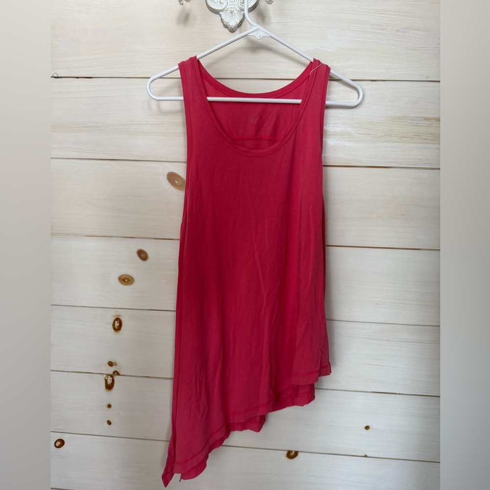 lululemon athletica Asymmetrical Red Tank Top